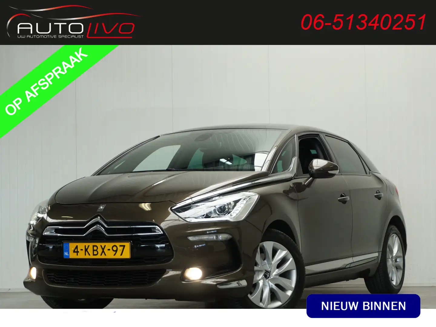 Citroen DS5 1.6 THP Business Executive AUTOMAAT! PANO H. LEER Brun - 1