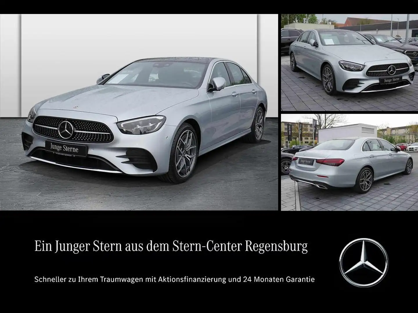 Mercedes-Benz E 400 d 4M Limo+AMG+PANO+360°+DISTRONIC+SHZ+19"+ Argento - 1