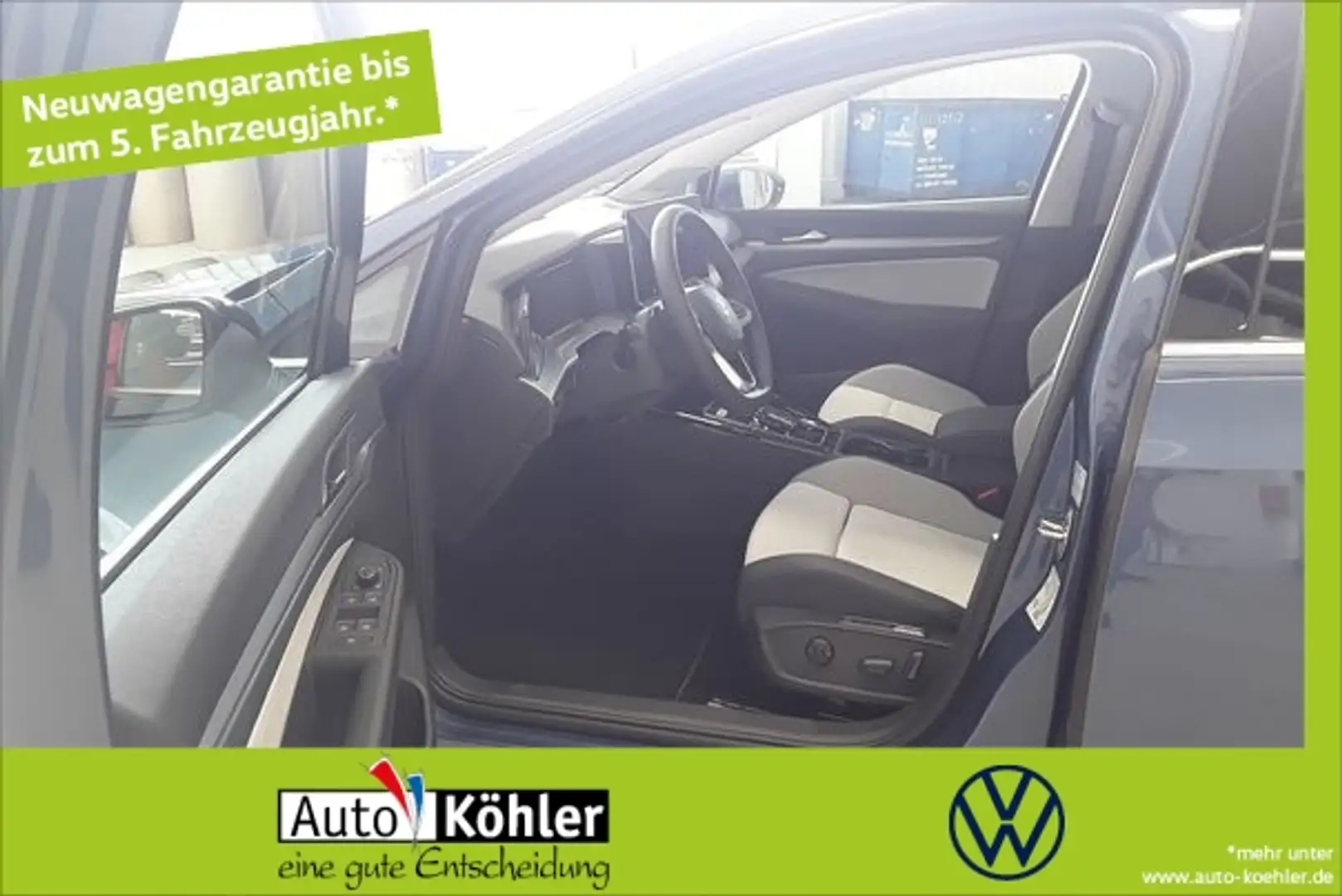Volkswagen Golf Style TDI DSG Matrix/Pano/CarPlay/AHK/StHz Blau - 1