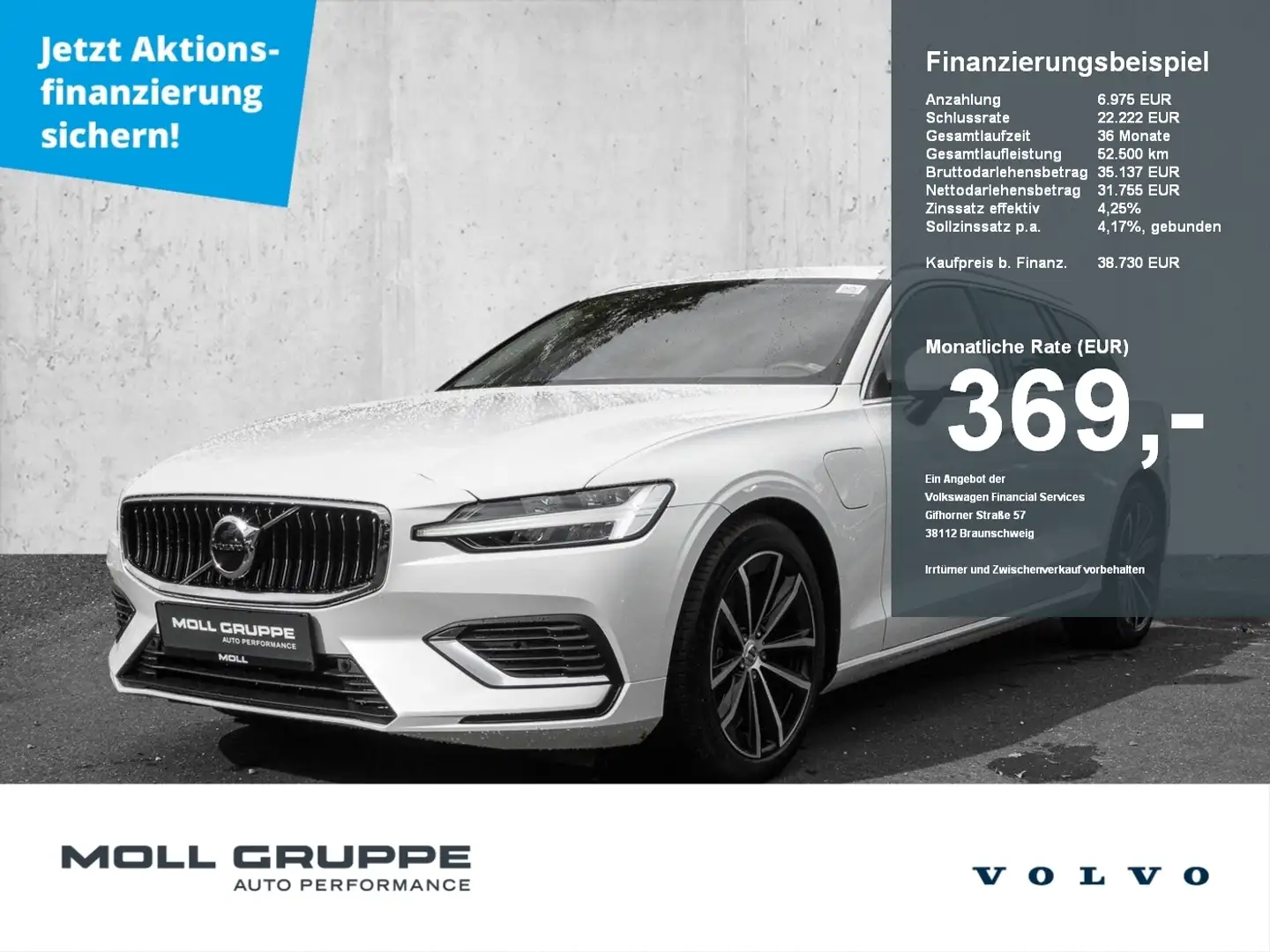 Volvo V60 T6 Twin Engine AWD Core Plug-In LED Kamera Weiß - 1