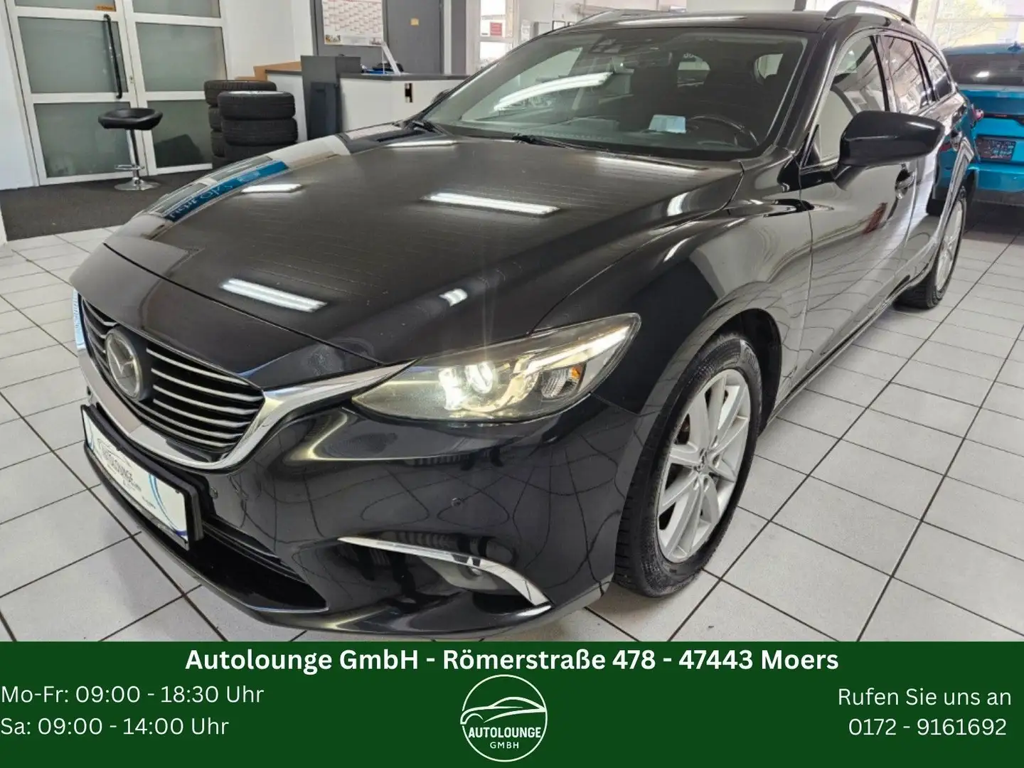 Mazda 6 Kombi Sports-Line AUT*NAVI*HEAD-UP*SHZ*CAM*PDC Schwarz - 1