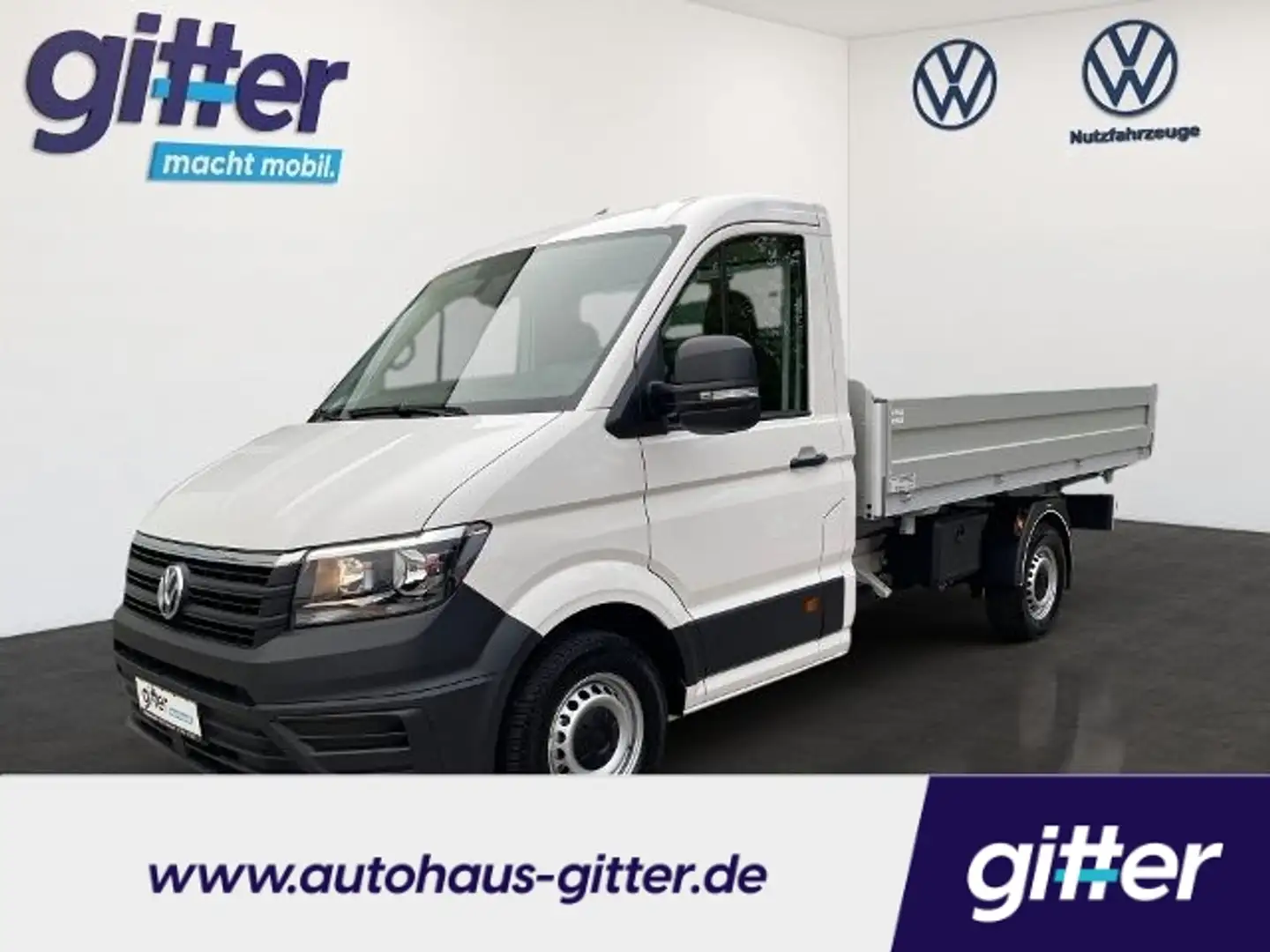 Volkswagen Crafter 35 EKA 3-S-KIPPER AHK 3,5T KLIMA RFK FSE Weiß - 1