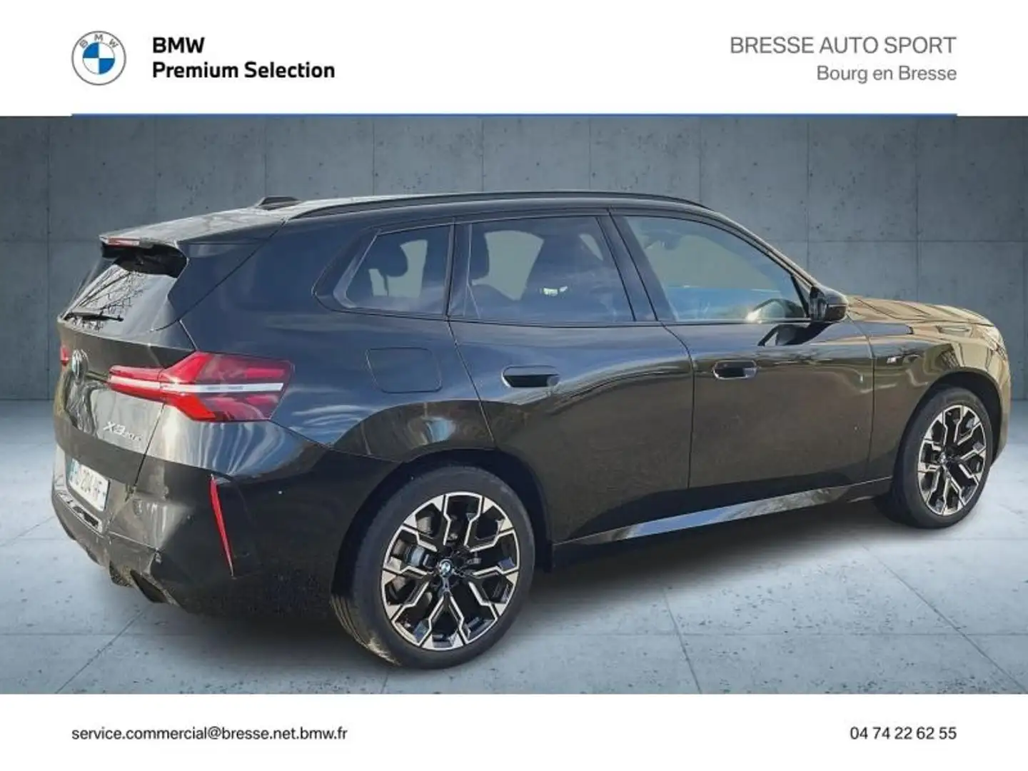 BMW X3 xDrive30e 299ch M Sport Zwart - 2