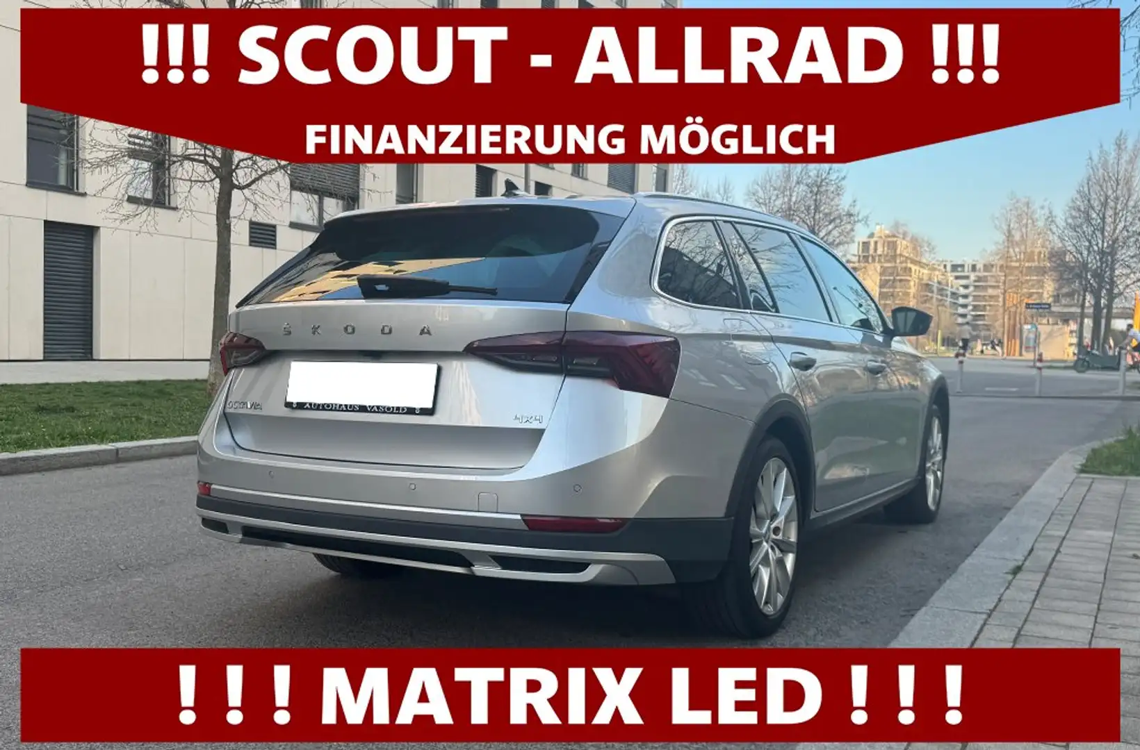 Skoda Octavia SCOUT 2,0 TDI 4x4 DSG | MATRIX LED | KAMERA Silber - 2
