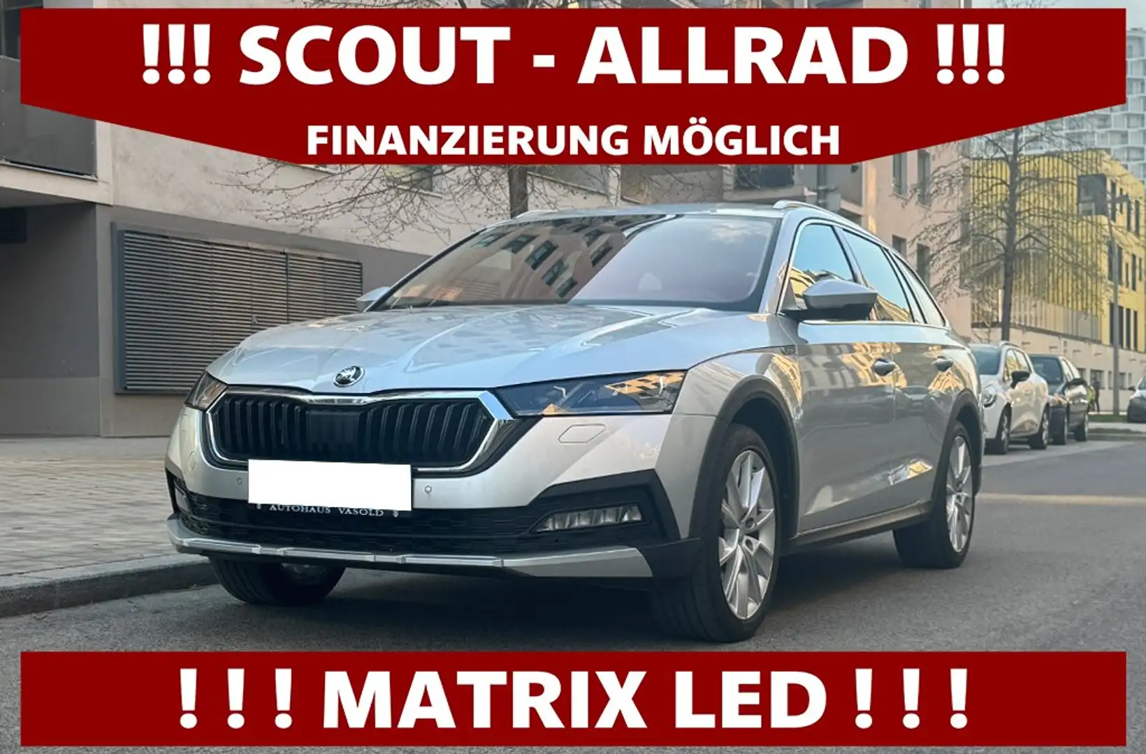 Skoda Octavia SCOUT 2,0 TDI 4x4 DSG | MATRIX LED | KAMERA Silber - 1