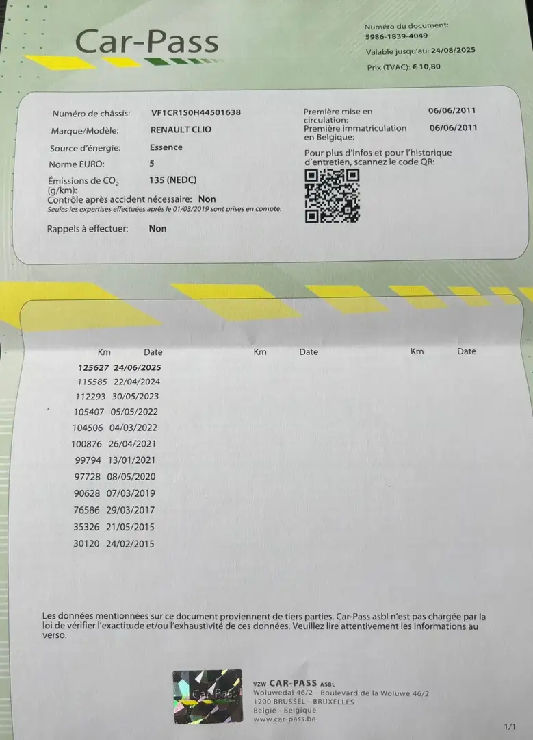 Renault Clio 1.2i 20th - 2