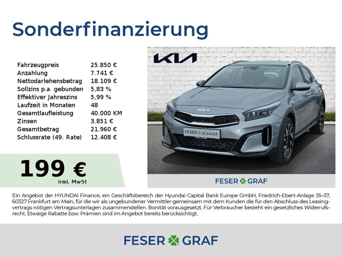 Kia XCeed 1.5T 140 VISION KOMFORT LED Navi Tempomat Argent - 1