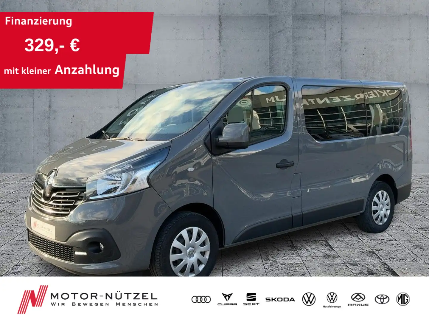Renault Trafic 1,6 dCi EXPRESSION PDC+GRA+SHZ+BT+SITZE 8 Grau - 1