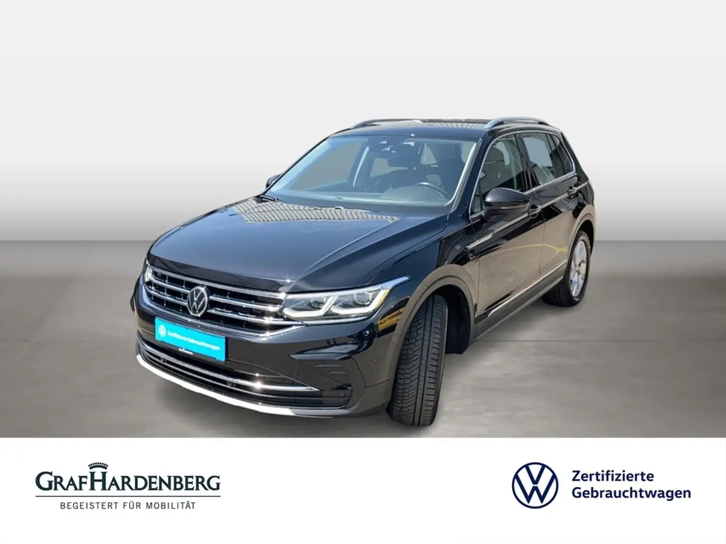 Volkswagen Tiguan Elegance 4Motion TDI DSG Navi AHK Matrix Zwart - 1