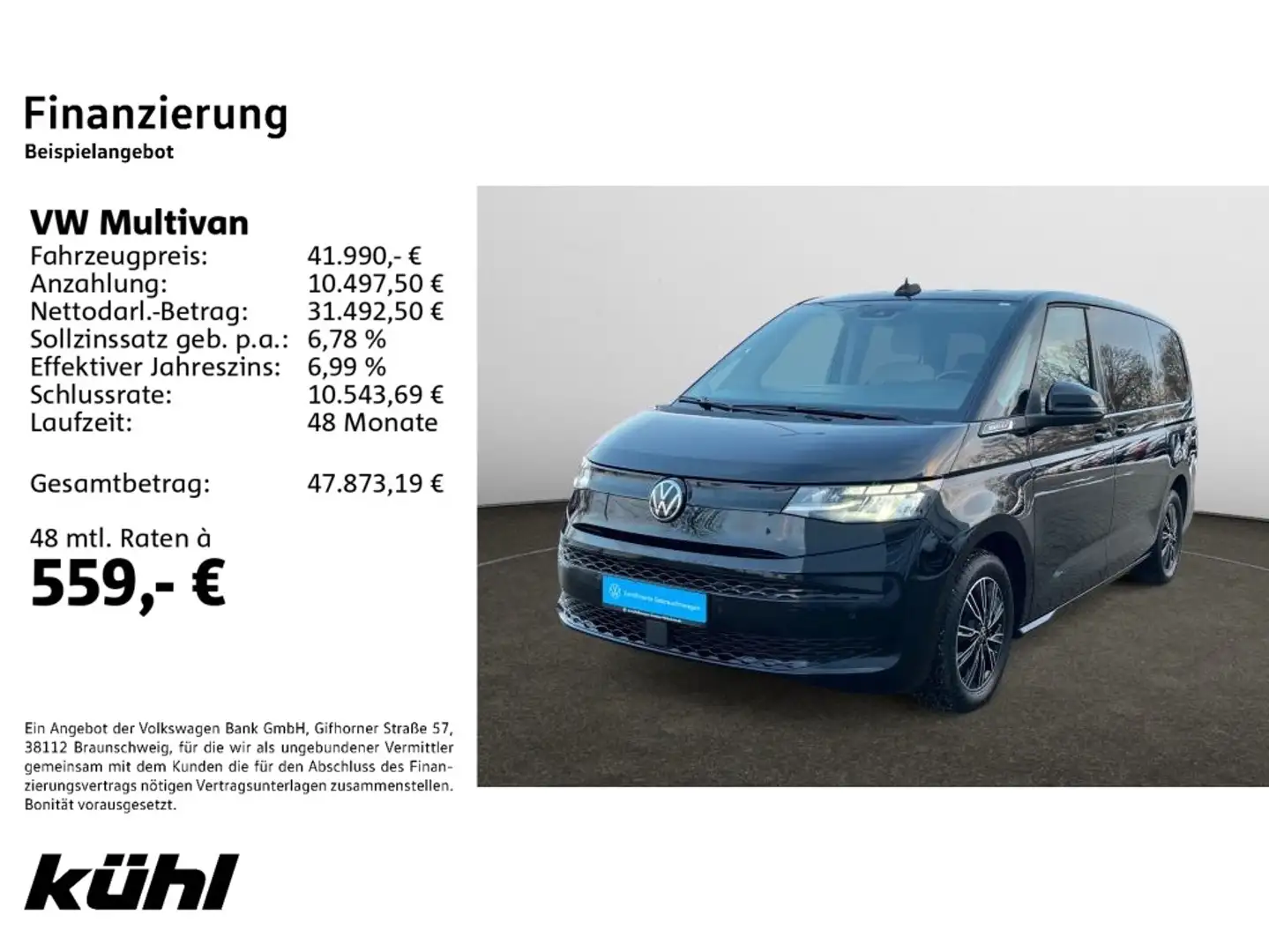 Volkswagen T7 Multivan T7 Multivan 1.4 TSI eHybrid DSG 7.Sitzer lang AH Noir - 2