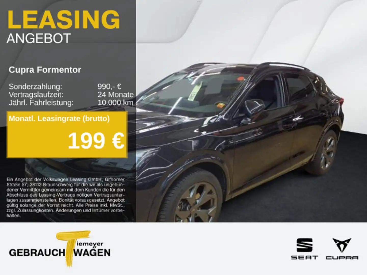 CUPRA Formentor 1.5 eTSI DSG SIDE-ASSIST 360° eKLAPPE Schwarz - 1