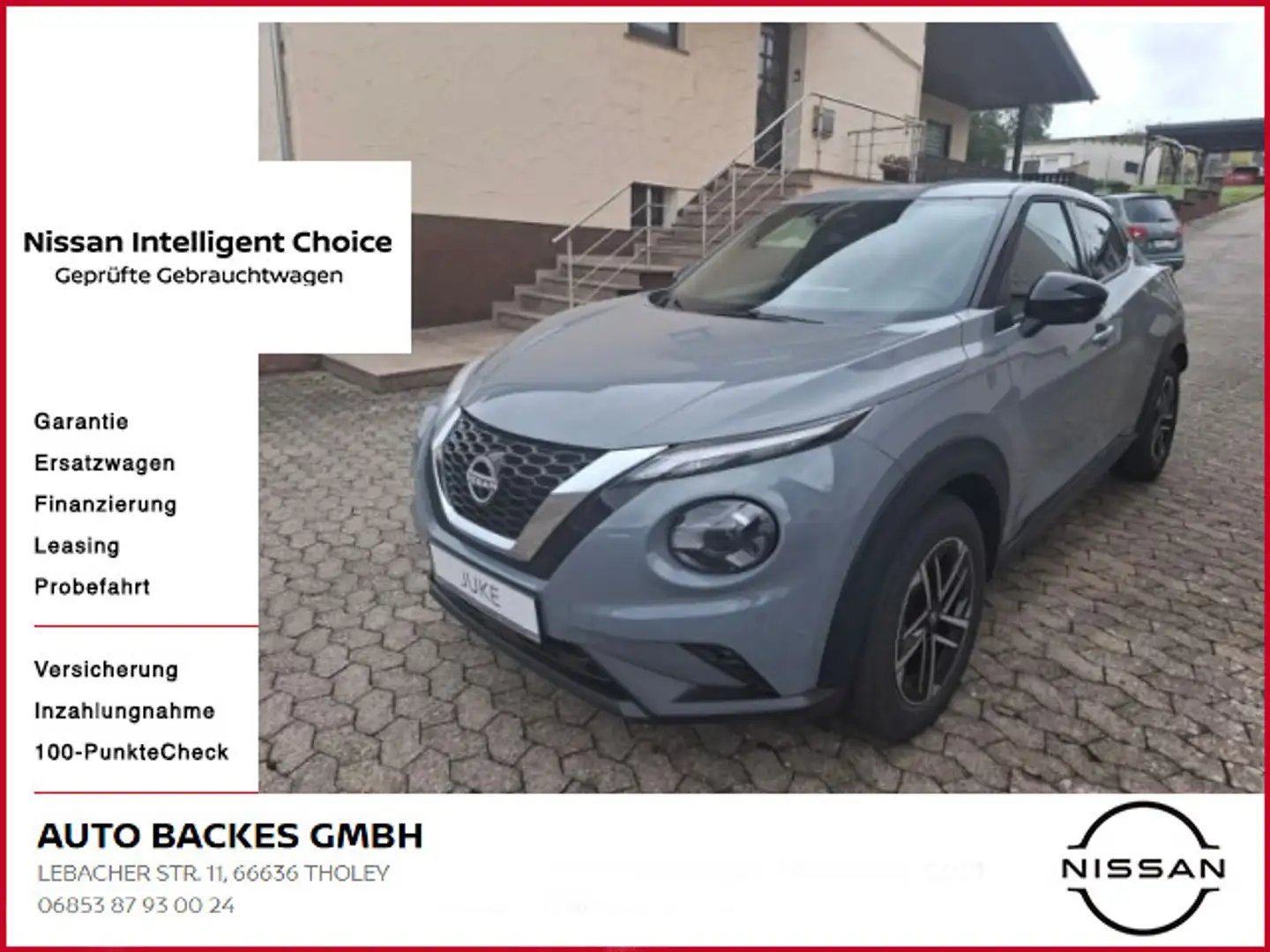 Nissan Juke 1.0 DIG-T N-Connecta Navi+360°Kamera Voll-L Grau - 1