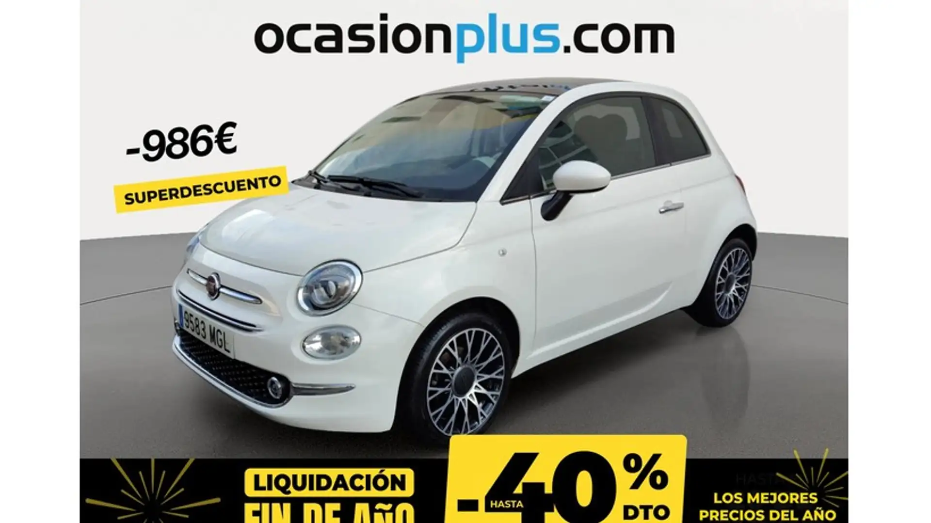 Fiat 500 1.0 Hybrid Dolcevita 52kW Blanc - 1