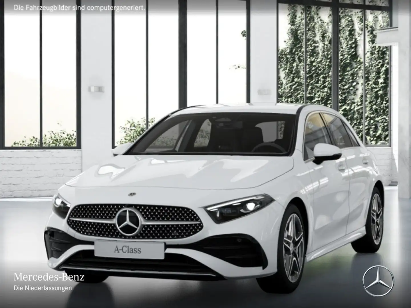 Mercedes-Benz A 180 AMG+AHK+MULTIBEAM+KAMERA+TOTW+KEYLESS+7G Weiß - 2