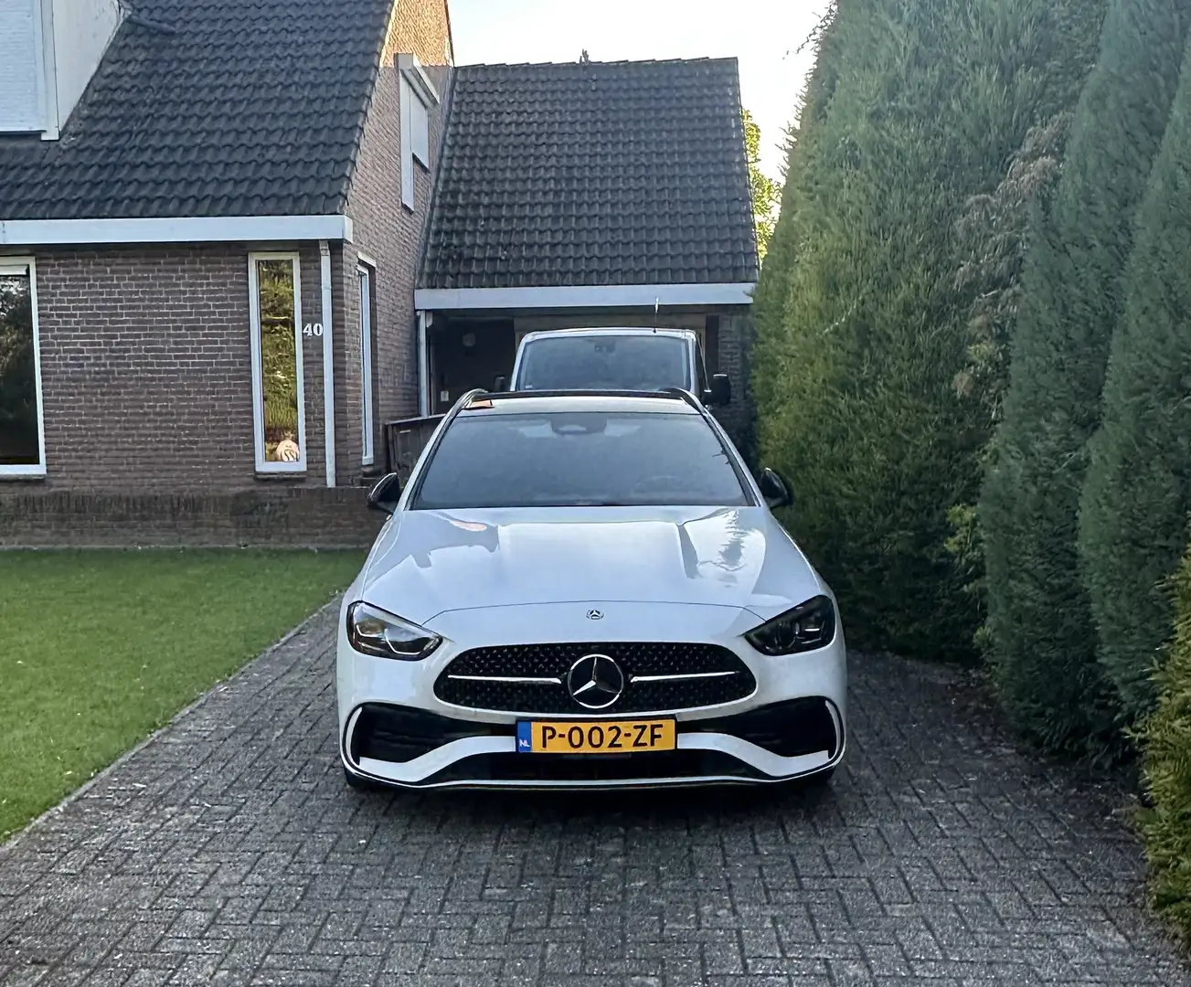 Mercedes-Benz C 300 AMG Line panorama Wit - 1