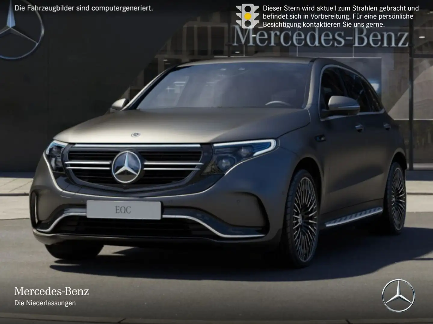 Mercedes-Benz EQC 400 4M AMG+360+MULTIBEAM+FAHRASS+KEYLESS Grau - 2