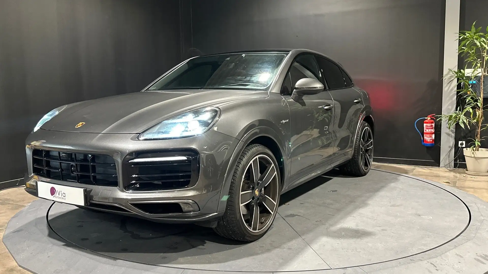 Porsche Cayenne E-Hybrid 3.0 V6 462 Gris Quartzite Grau - 1