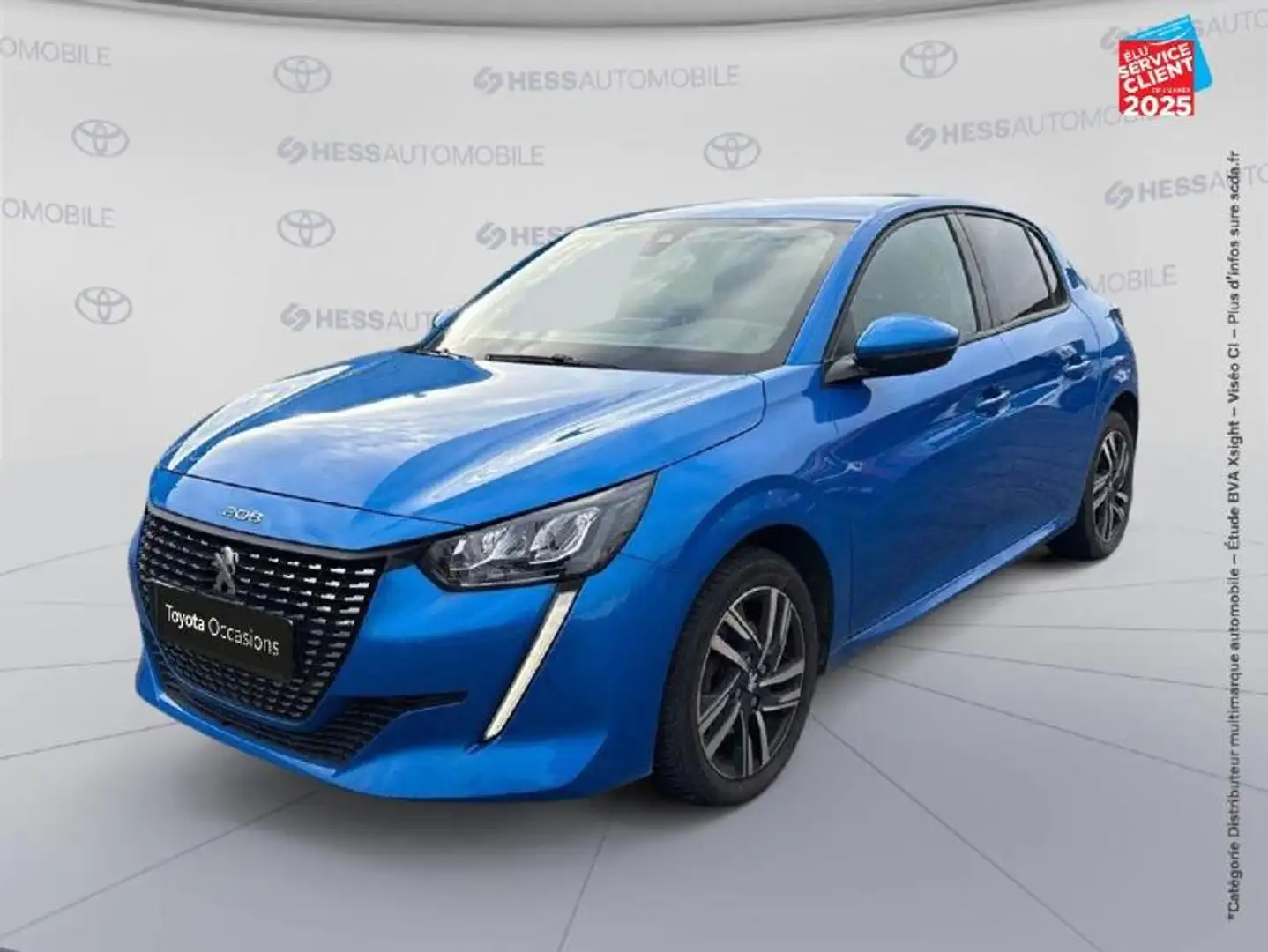 Peugeot 208 1.2 PureTech 100ch S\u0026S Allure EAT8 Bleu - 1