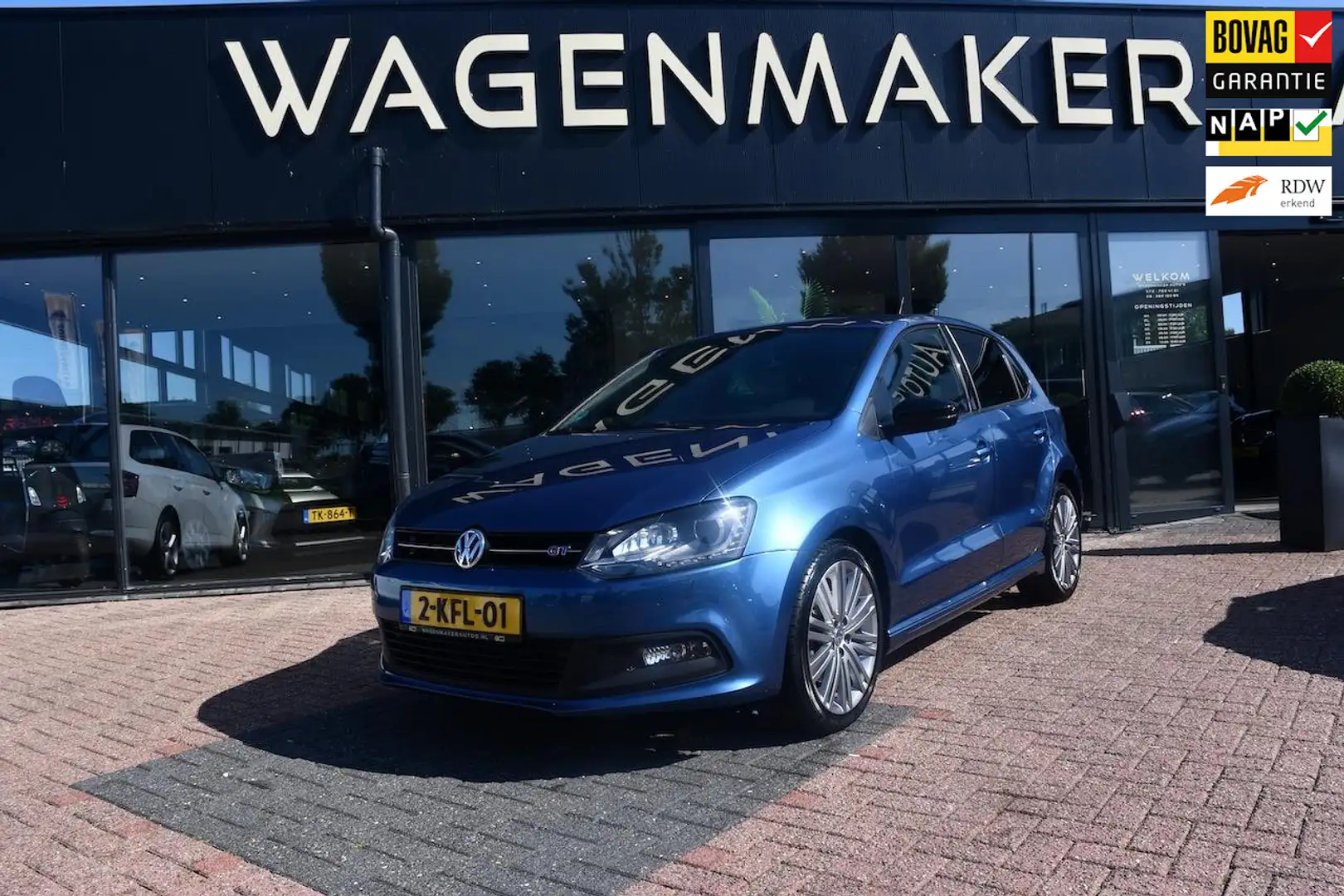 Volkswagen Polo 1.4 TSI BlueGT AUT|Clima|Cruise|NAVI|DealerOH Azul - 1