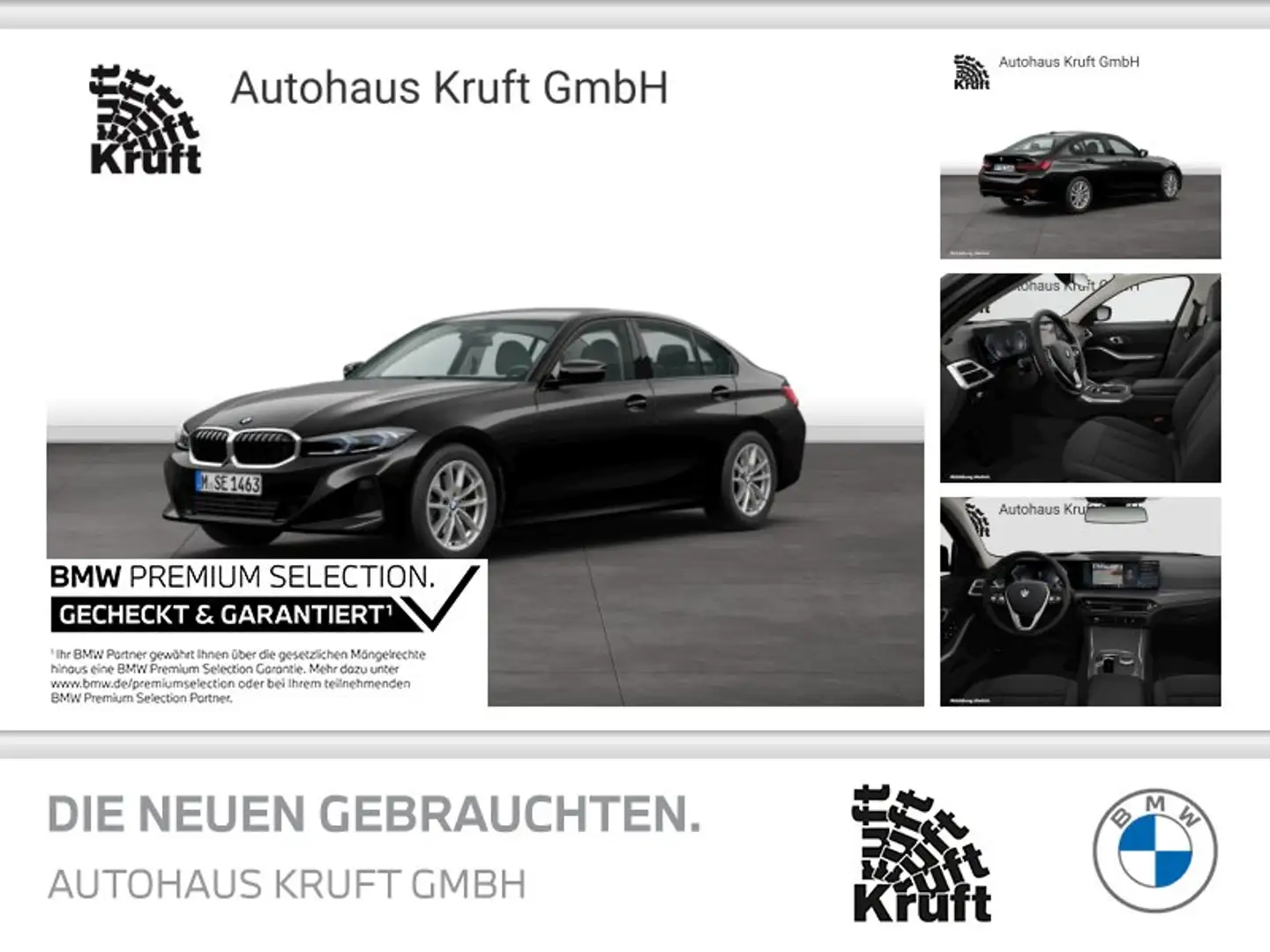 BMW 320 i xDrive LCPROF+HUD+KAMERA+ESITZE+LED Schwarz - 1