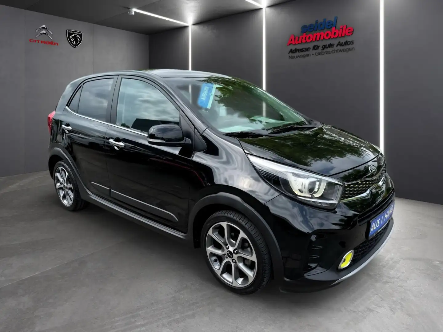 Kia Picanto 1.2  X-Line, AUTOMATIK, 1.HD, wenig KM Schwarz - 2