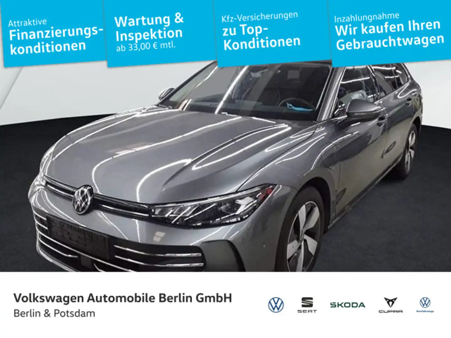 Volkswagen Passat Variant 1.5 TSI eHybrid Business Kam AHK Grau - 1
