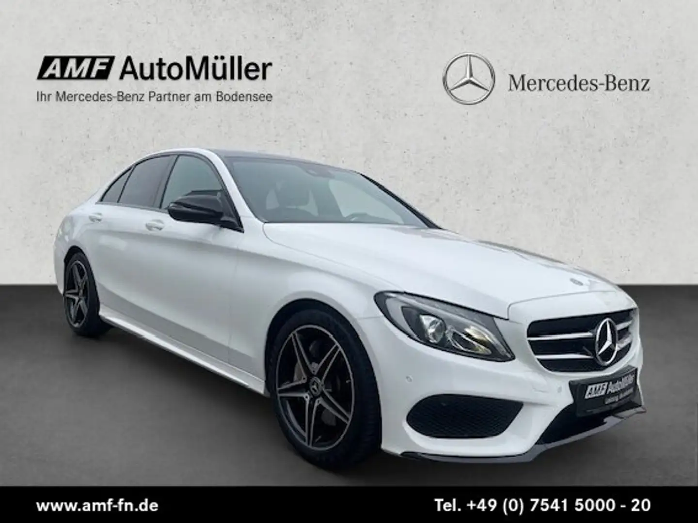 Mercedes-Benz C 250 C 250 LIMO AMG-LINE NIGHT SPORTABGASANLAGE Blanc - 2