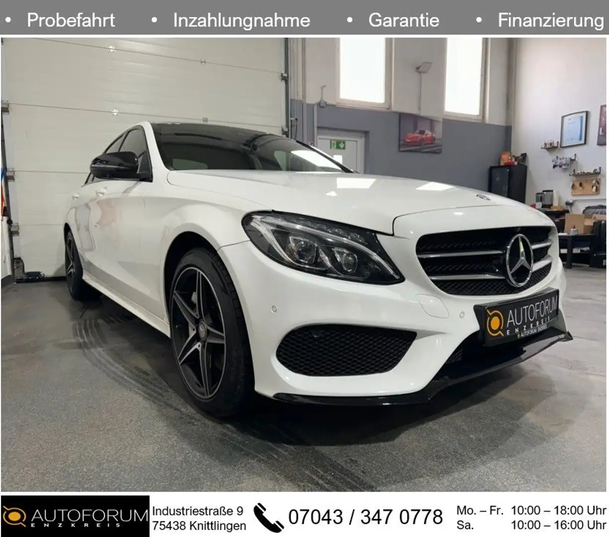 Mercedes-Benz C 300 AMG-LINE *PANO*MEMORY*SHZ*NIGHT-PAKET* Biały - 1