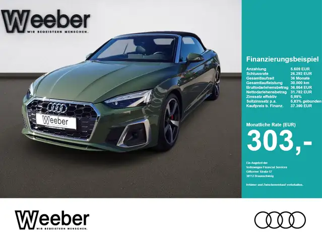 Audi A5 Cabrio quattro S line *AHK*LEDER*MATRIX*NAVI*KESSY