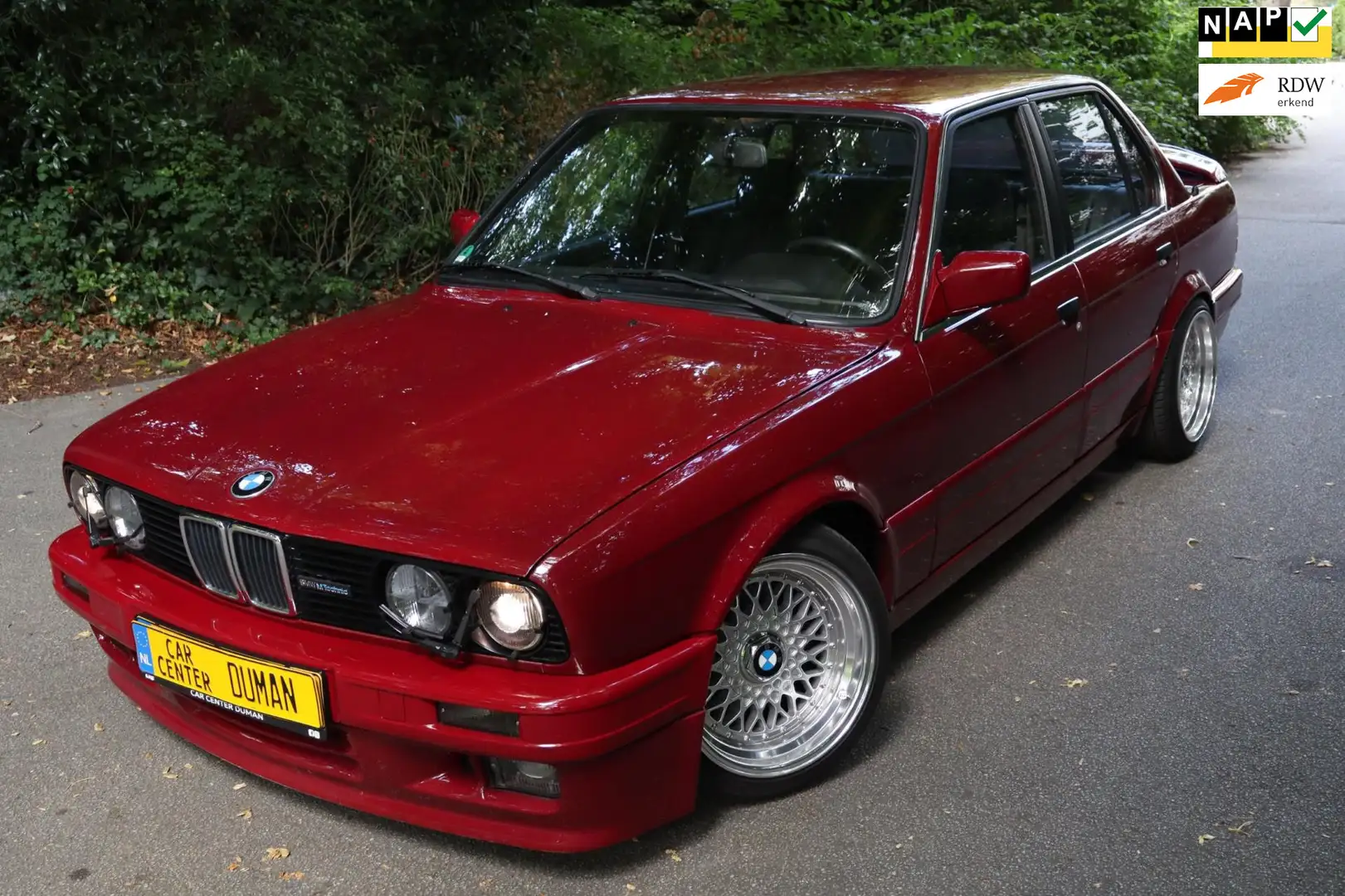 BMW 320 3-serie 320i M-TECH 2 E30 LEER SEDAN SPER DIFF Rot - 1