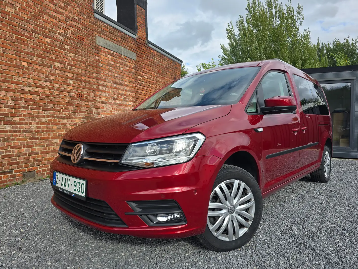 Volkswagen Caddy 1.4 TSI 7-zit Maxi 63800 kms! ***12M GARANTIE*** Rood - 1