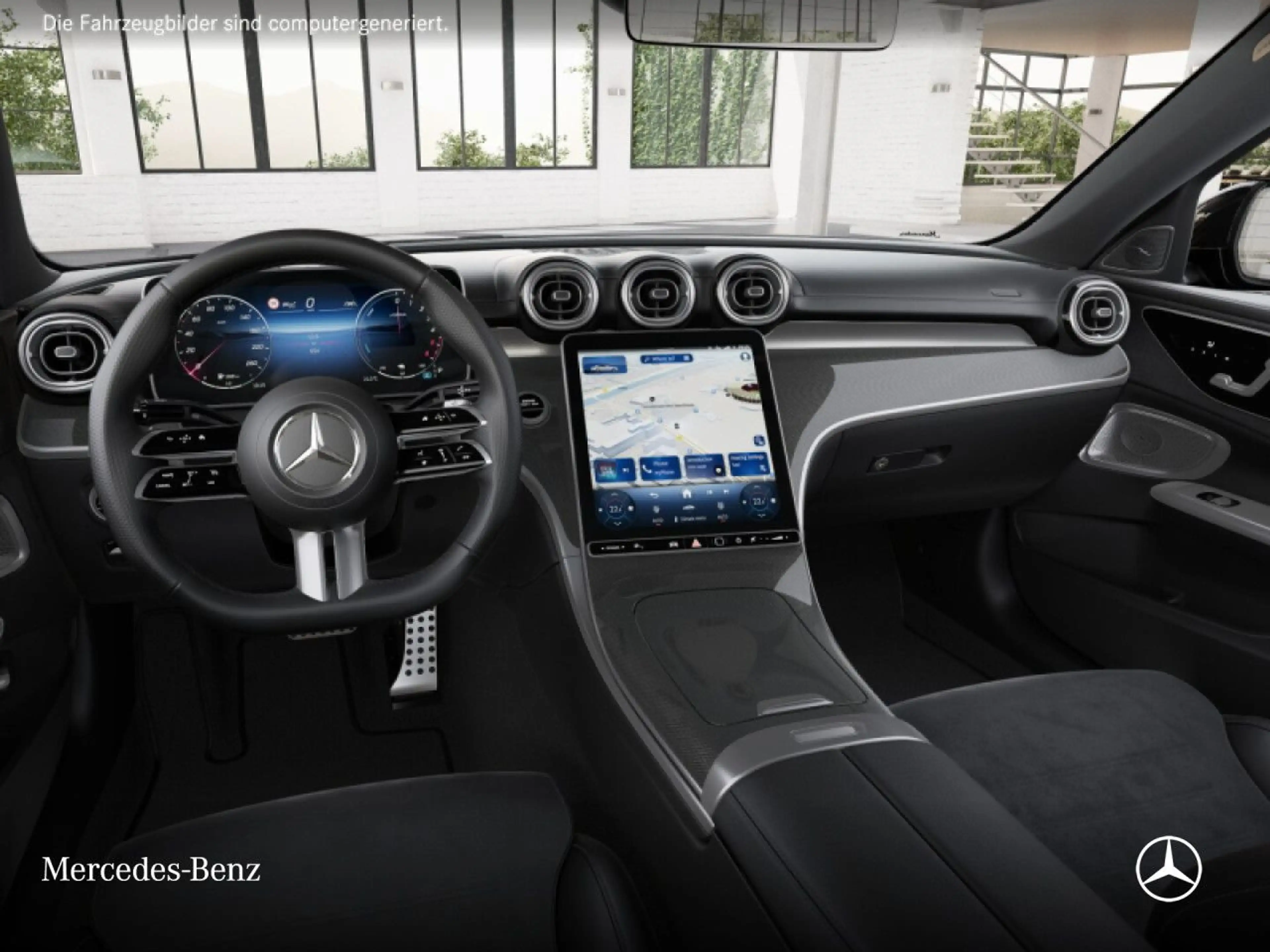 Mercedes-Benz C 300 de AMG+NIGHT+PANO+360+BURMESTER+TOTW+KEYLESS — photo 9