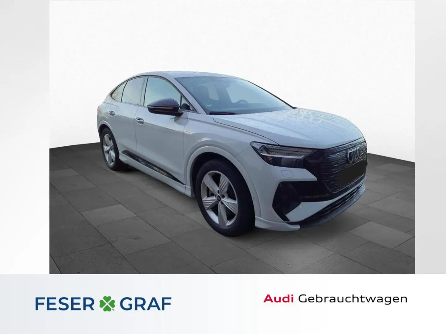 Audi Q4 e-tron SB 40 e-tron 150kW S line/Matrix/ACC/Navi/Kamera/8 Weiß - 1