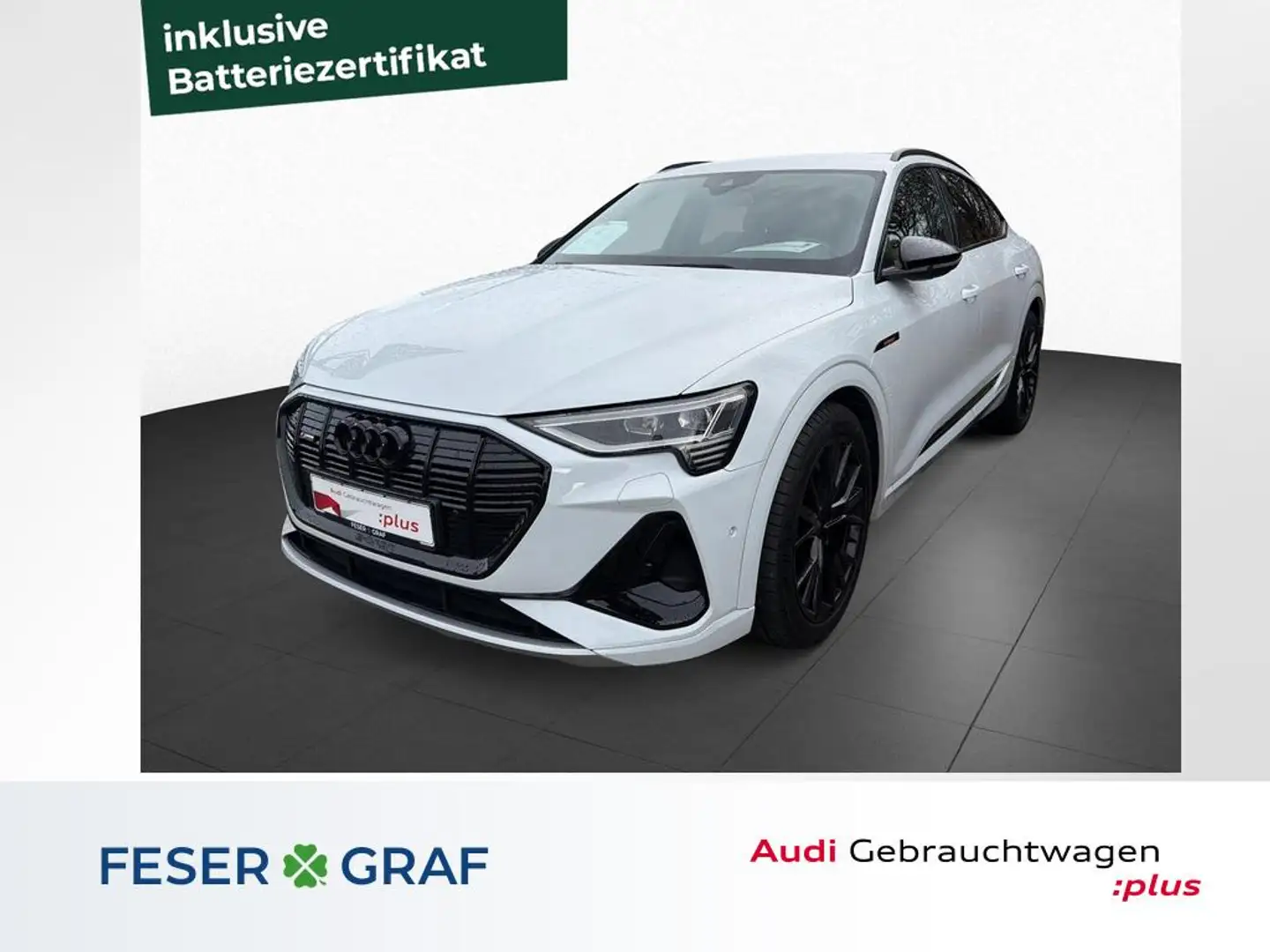 Audi e-tron Sportback S line qu. ACC+B&O+LED+KAMERA Weiß - 1