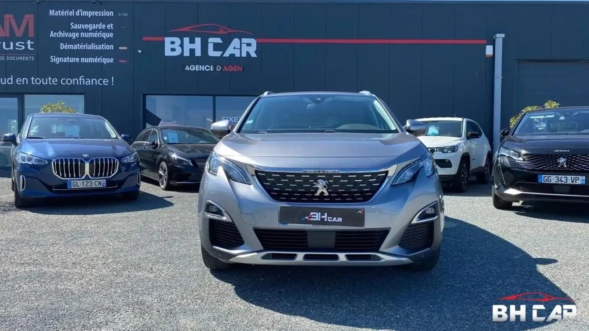 Peugeot 3008 GENERATION-II 1.6 THP 165 ALLURE EAT BVA START-STO Gris - 2
