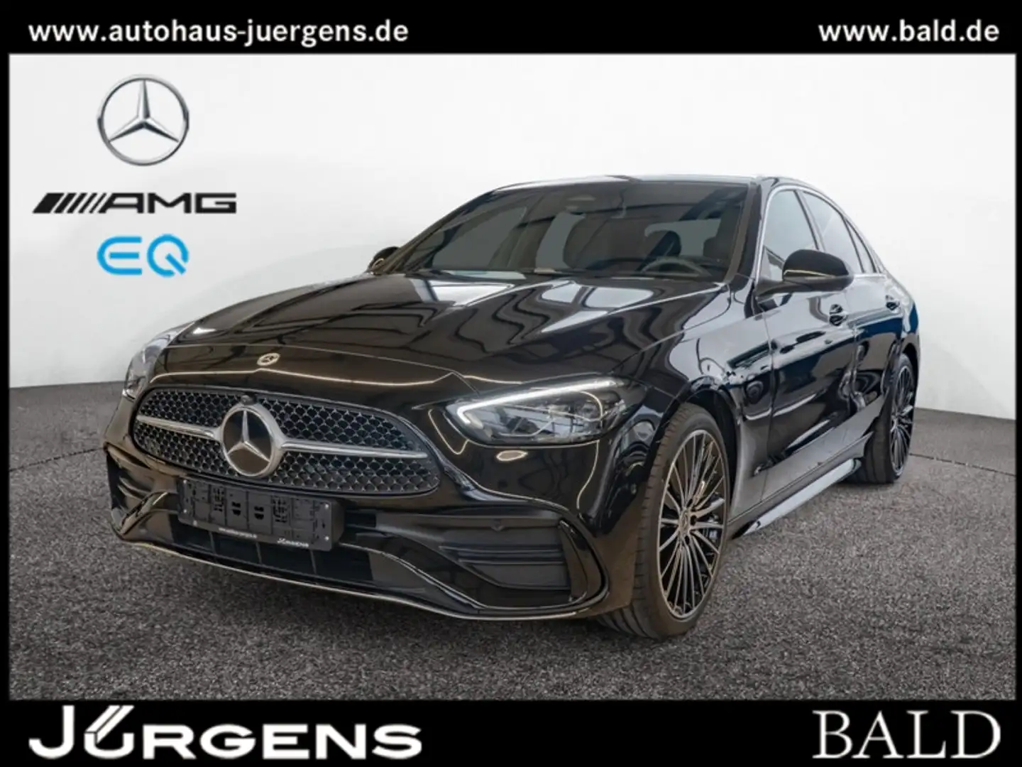 Mercedes-Benz C 220 d AMG-Sport/LED/360/Pano/AHK/Distr/Totw/19 Negro - 1