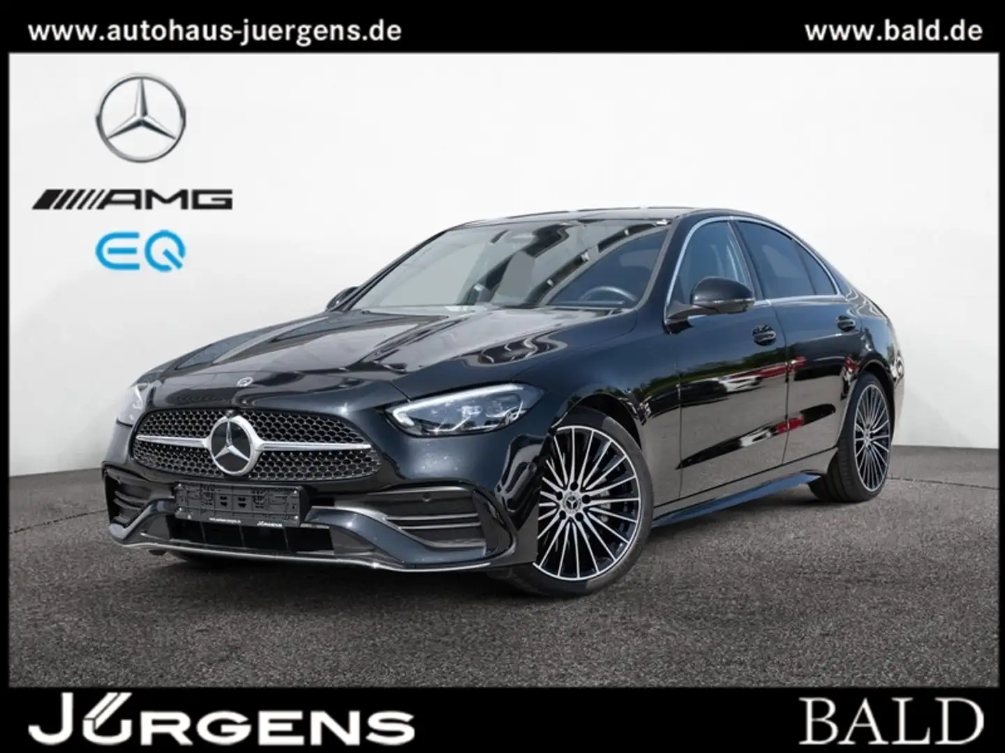 Mercedes-Benz C 220 d AMG-Sport/LED/360/Pano/AHK/Distr/Totw/19 Zwart - 1