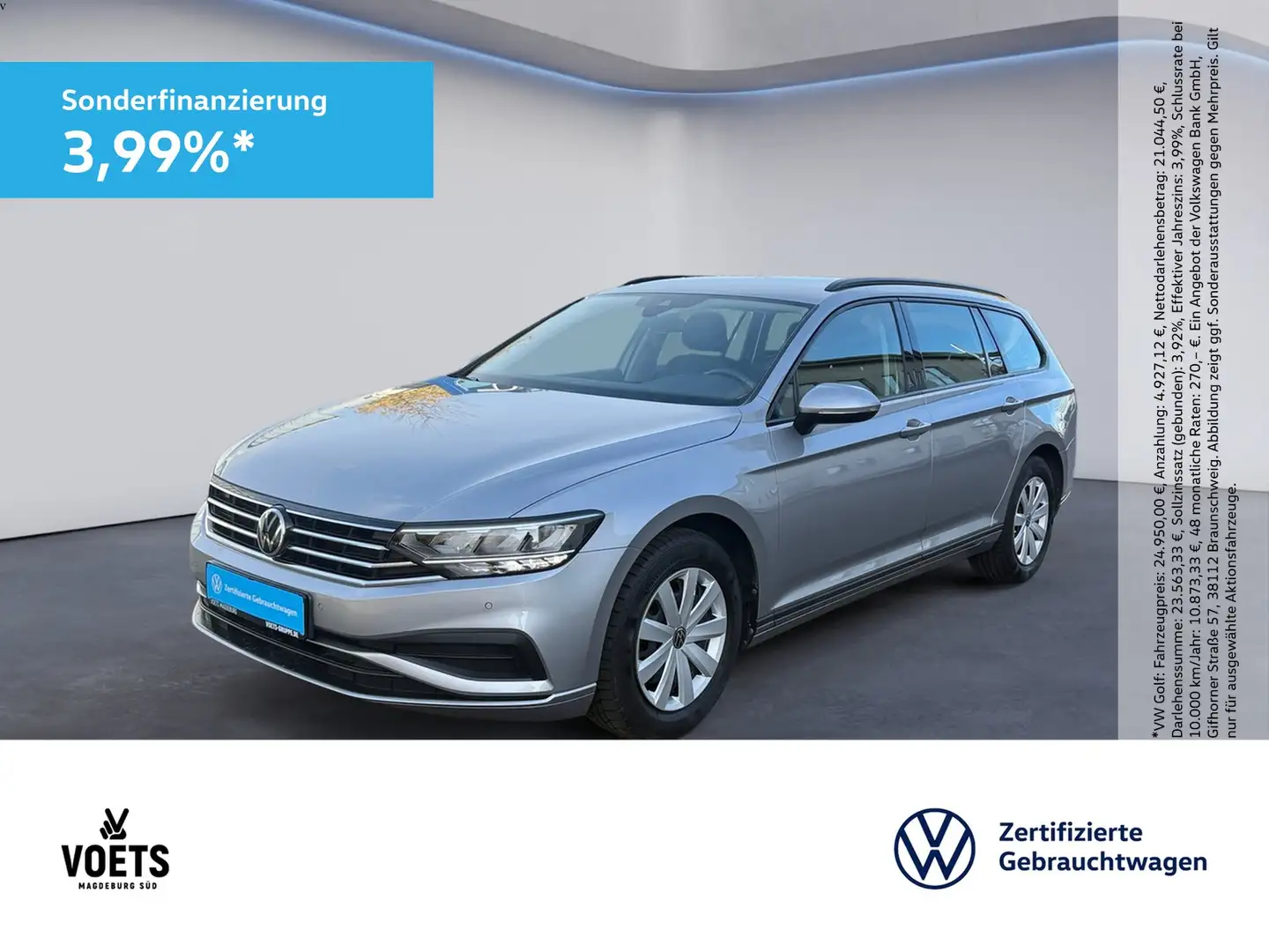 Volkswagen Passat Variant 1.5 TSI DSG LED+NAVI+KAMERA+SITZH Argent - 1