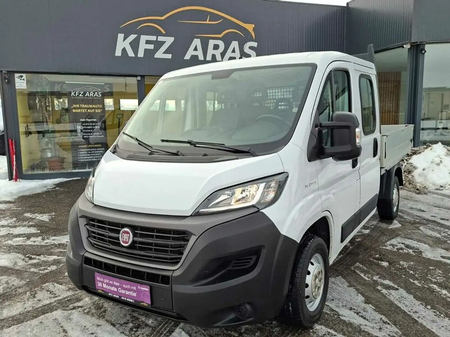 Fiat Ducato L2 Pritsche 7-SITZER, MWST. AUSWEISBAR Weiß - 2