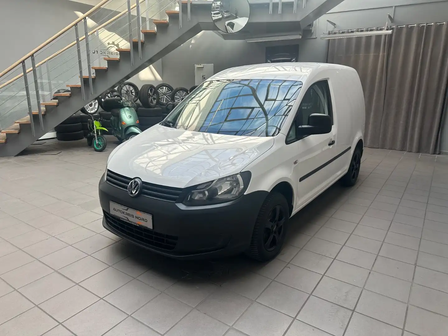 Volkswagen Caddy Kasten 1.6 TDI +HU NEU+KLIMA+ Blanc - 2