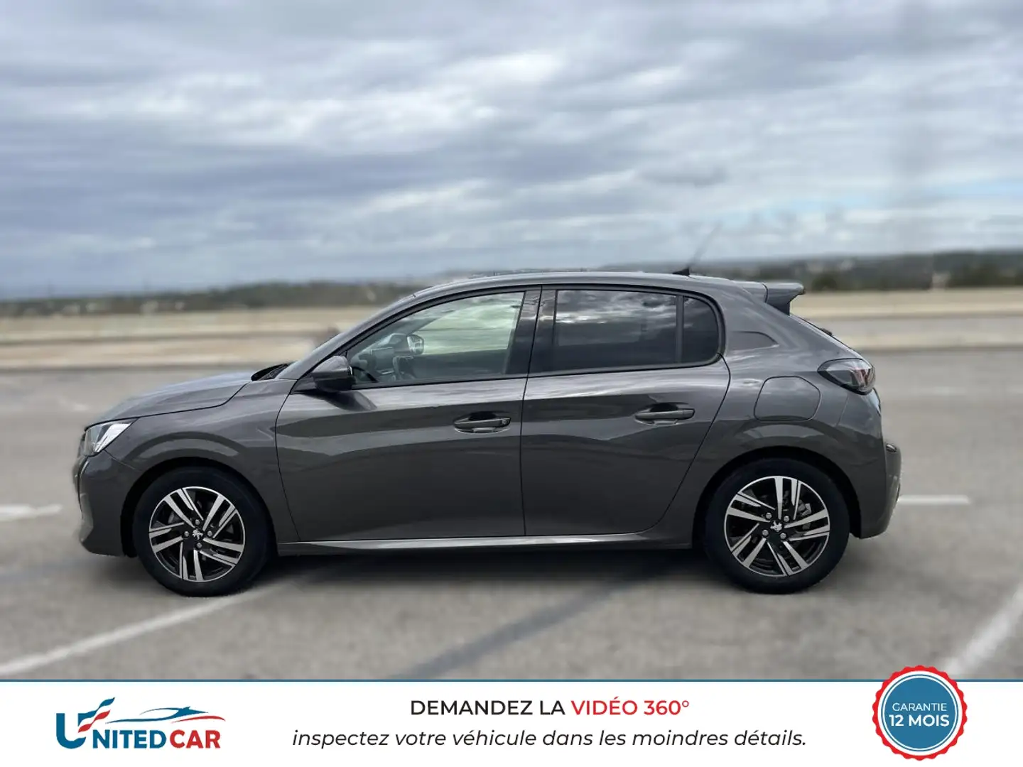 Peugeot 208 Allure Pack 1.2i  130 cv BV EAT8 Gris - 2