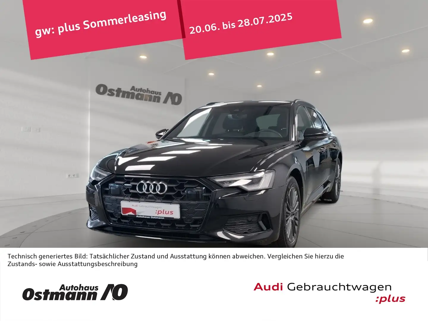 Audi A6 50 TDI quattro Avant Optik-P. schw./Leder/HUD Fekete - 1