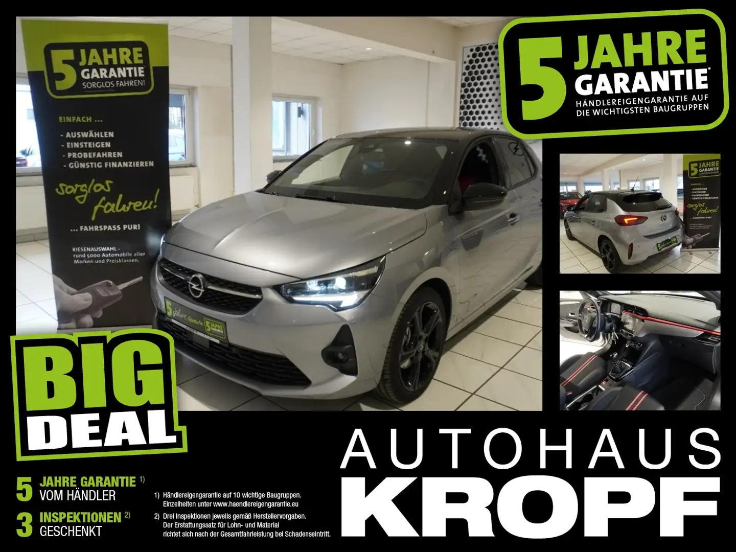 Opel Corsa F 1.2T KlimaA,Parkpilot,Sitzheizung Silber - 1