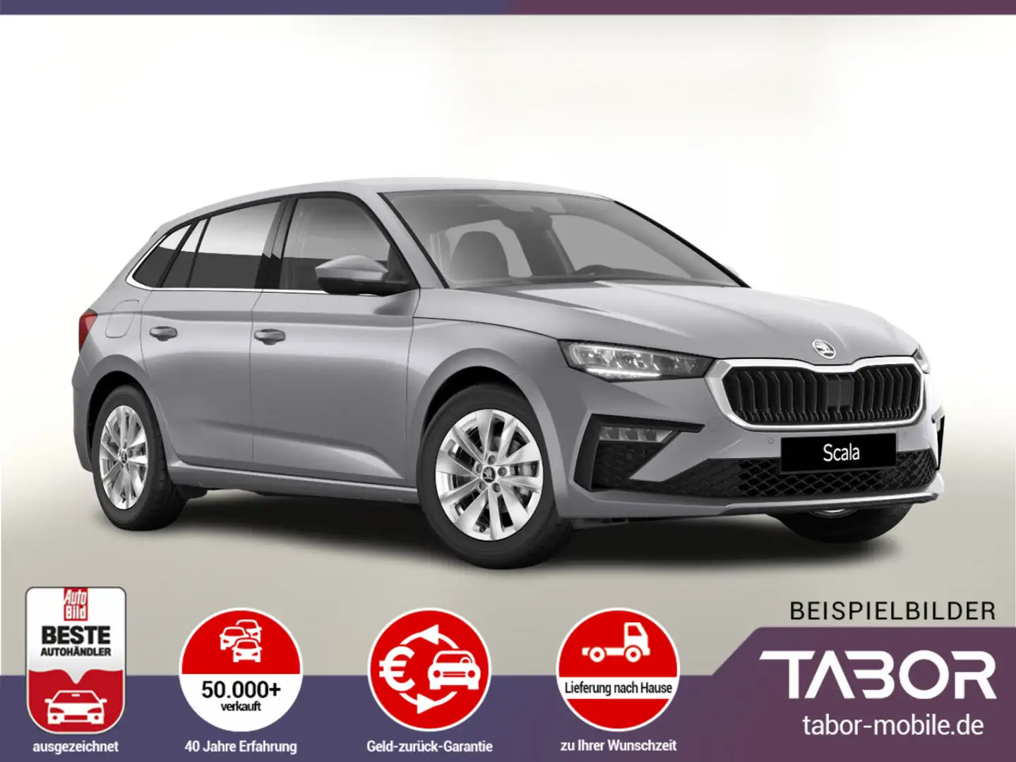 Skoda Scala TSI 116 DSG Selec LED ACC Kessy SunS Kam Silber - 1