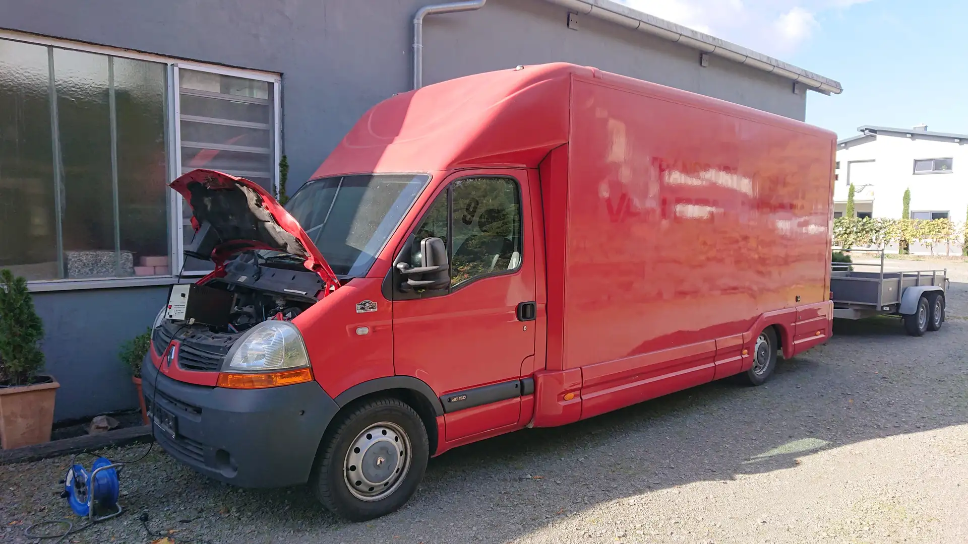 Renault Master Durisotti Womo Motorradtransporter Renntransporter Rot - 1