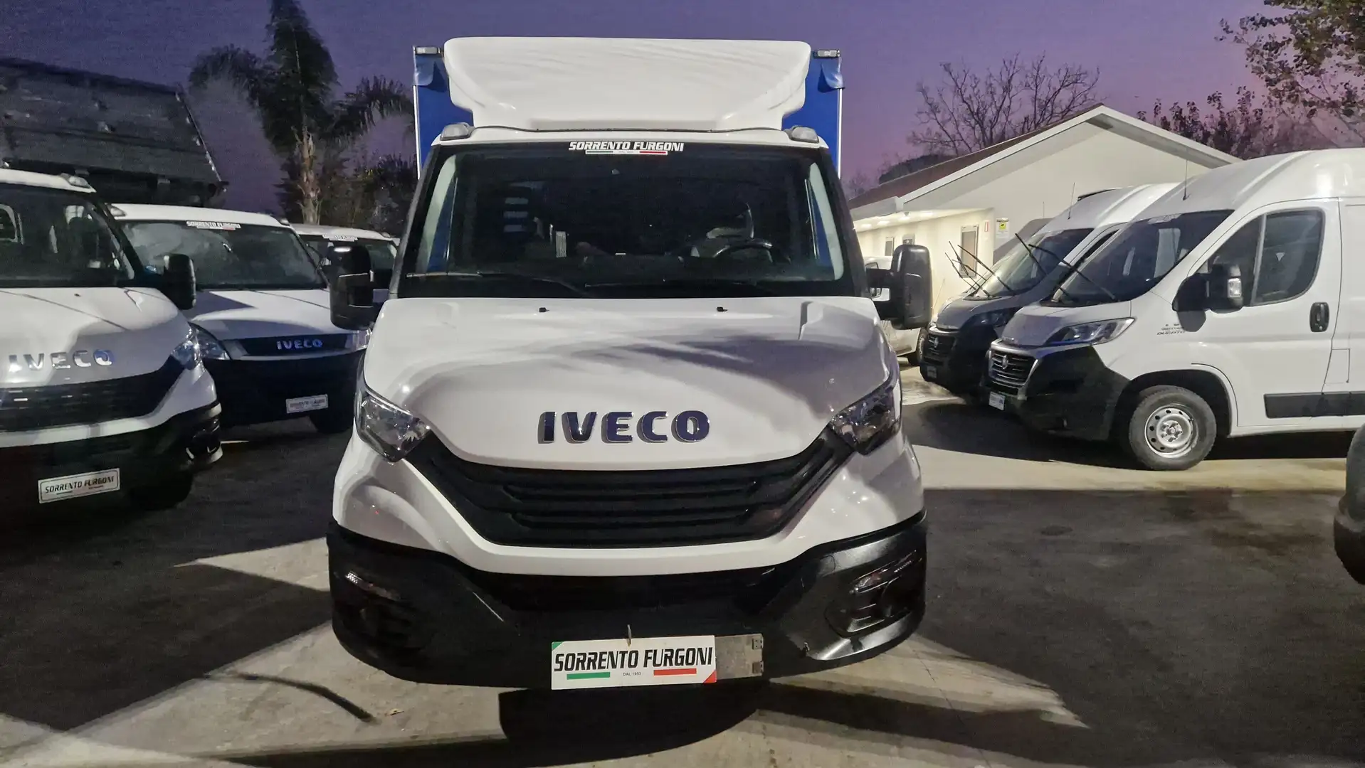 Iveco Daily 35S14 CASSONE E CENTINA- ALZA/ABBASSA -PASSO 4100 Blanc - 2