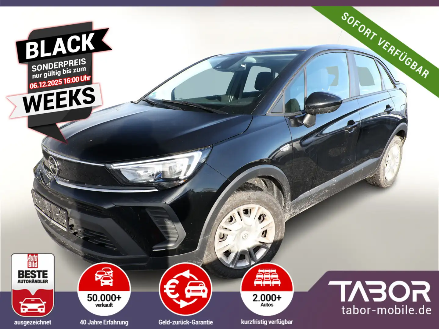 Opel Crossland 1.2 83 Sitzheizung Klimaanlage Temp Schwarz - 1