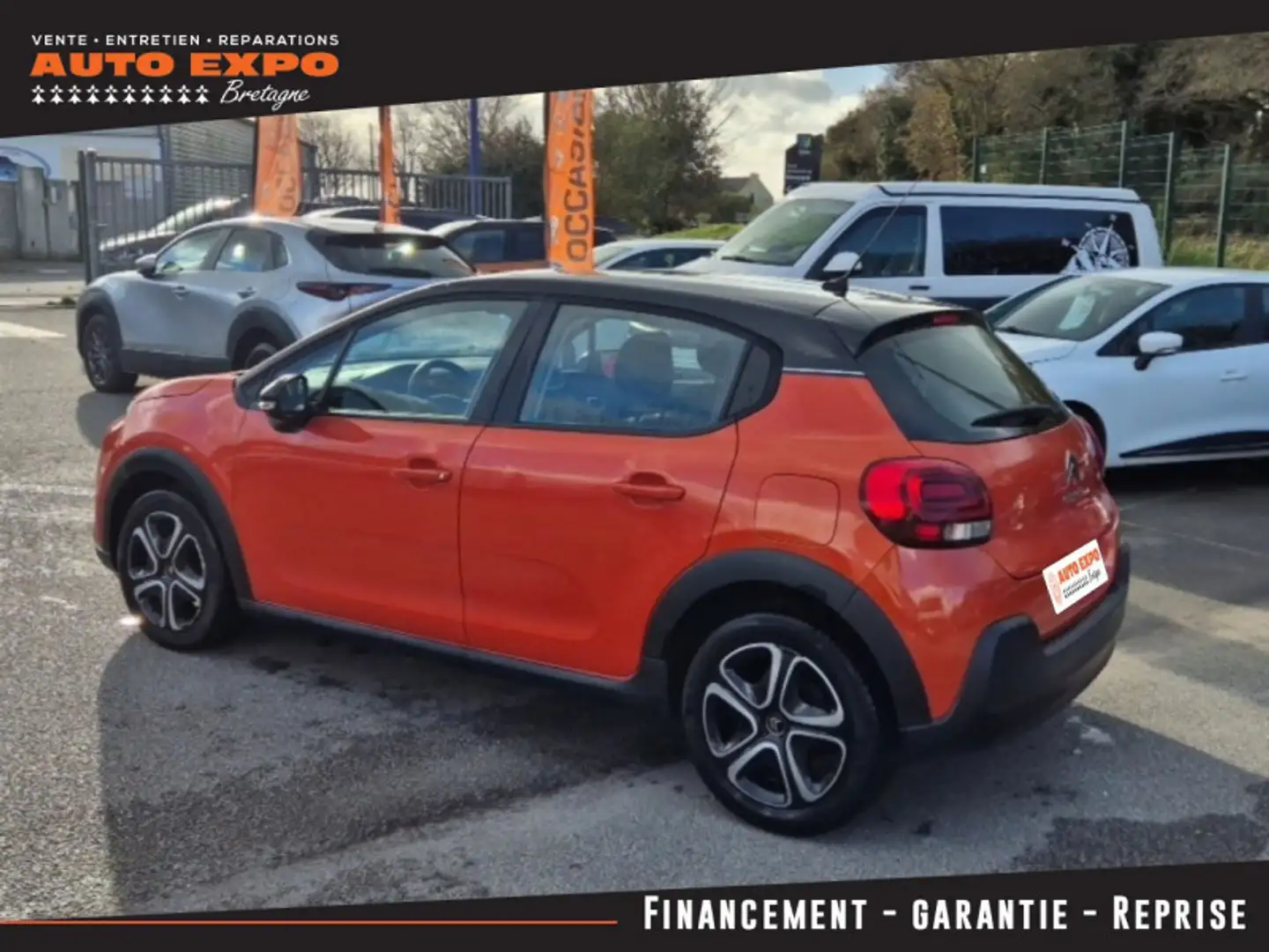 Citroen C3 BLUEHDI 100CH FEEL BUSINESS S\u0026S Orange - 2