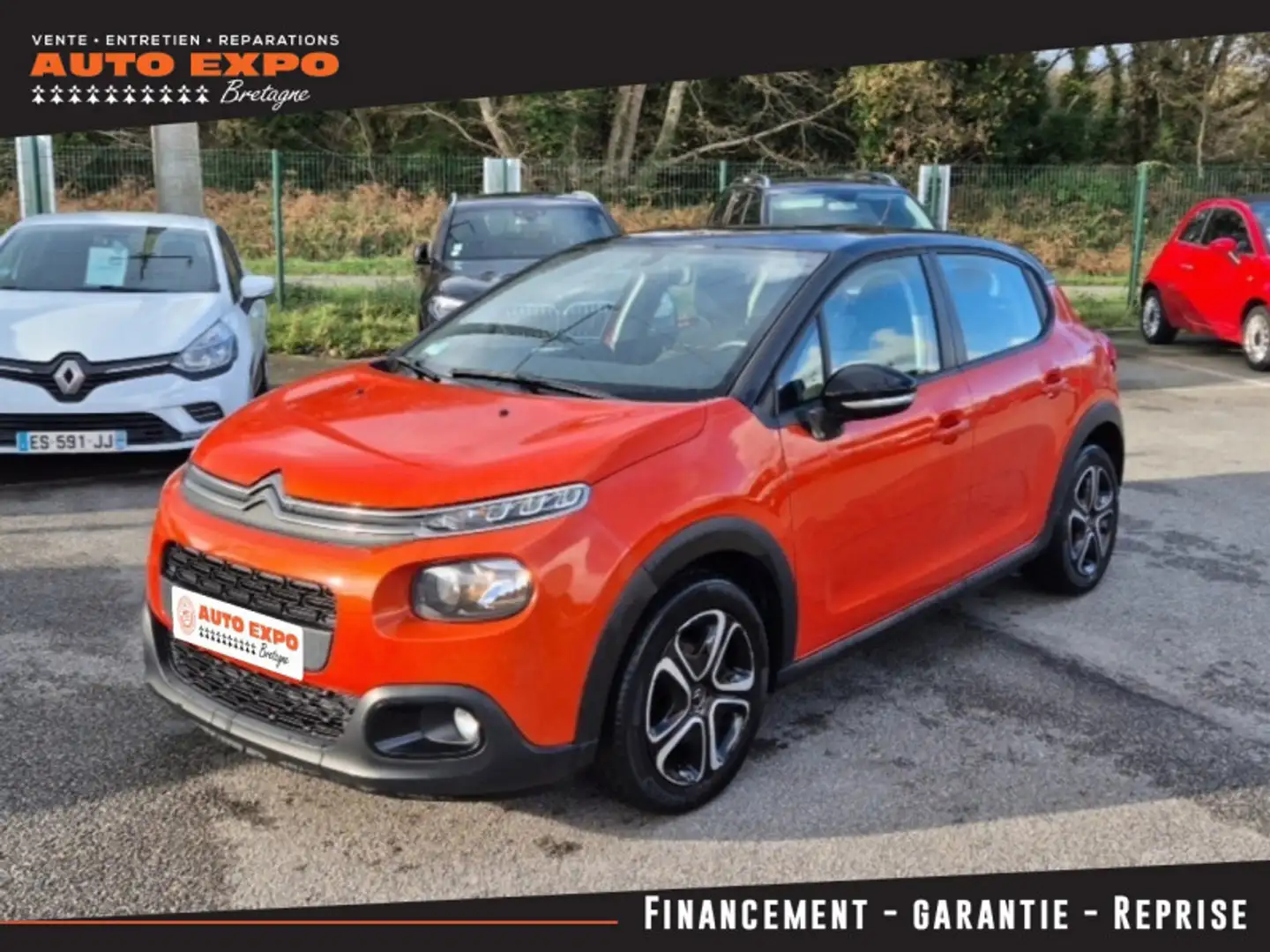 Citroen C3 BLUEHDI 100CH FEEL BUSINESS S\u0026S Orange - 1