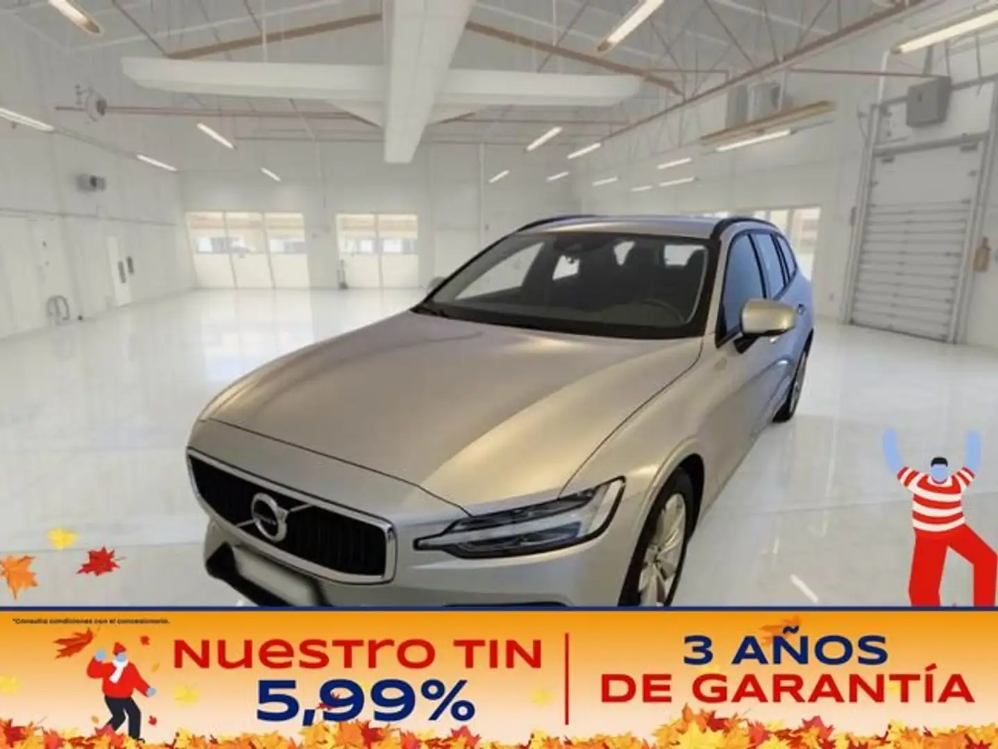 Volvo V60 2.0 B4 (D) Momentum Auto Plateado - 1
